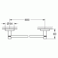 Держатель полотенца широкий Grohe Essentials 40366001