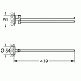 Держатель полотенца двойной Grohe Essentials 40371001