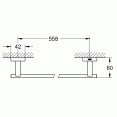 Держатель полотенца широкий Grohe Essentials Cube 40509001