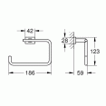 Держатель полотенца кольцо Grohe Essentials Cube 40510001