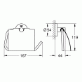 Держатель туалетной бумаги с крышкой Grohe Essentials 40367001