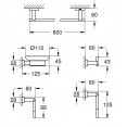 Комплект аксессуаров Grohe Essentials Cube 40758001