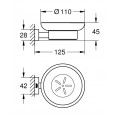 Мыльница стеклянная Grohe Essentials Cube 40754001