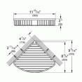 Полочка-корзинка одинарная, угловая Grohe Bau Cosmopolitan 40663001