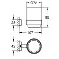 Стакан стеклянный Grohe Essentials Cube 40755001