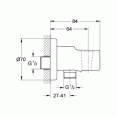 Держатель ручного душа с подключением душевого шланга Grohe Relexa 28628000