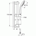 Душевой гарнитур 3 режима струи Grohe Euphoria 27226001