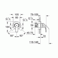 Гигиенический душ со смесителем Grohe BauCurve 123072 / 122270 (NH0002)