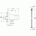 Гигиенический душ со смесителем Grohe BauCurve 123072 / 122270 (NH0002)