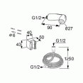 Гигиенический душ со смесителем Kludi Pure and Solid 348410575-7304205-00