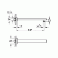 Душевой кронштейн настенный Grohe Rainshower 27709000