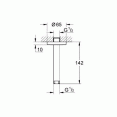 Душевой кронштейн потолочный Grohe Rainshower 28724000