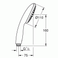 Ручной душ 1 режим струи Grohe Tempesta 110 27852003