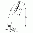 Ручной душ 3 режима струи Grohe Tempesta 110 28261003