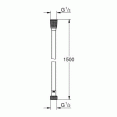 Душевой шланг пластиковый Grohe Silverflex 26346000