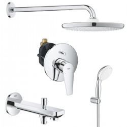 Душевая система скрытого монтажа со смесителем, с изливом Grohe BauEdge New 127256