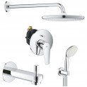 Душевая система скрытого монтажа со смесителем, с изливом Grohe BauEdge New 127257P