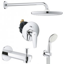 Душевая система скрытого монтажа со смесителем, с изливом Grohe BauEdge New 127257P