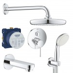 Душевая система скрытого монтажа со смесителем, с изливом Grohe Essence New 24092411 (119699)