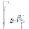 Душевая система настенного монтажа со смесителем для ванны Grohe BauCurve 23599452