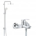 Душевая система настенного монтажа со смесителем для ванны Grohe Eurosmart New 33300452