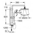 Душевая система настенного монтажа со смесителем для ванны Grohe BauLoop 23341389