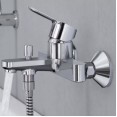 Душевая система настенного монтажа со смесителем для ванны Grohe BauEdge 23334389