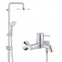Душевая система настенного монтажа со смесителем для ванны Grohe BauClassic 32865389
