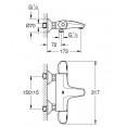 Душевая система настенного монтажа с термостатом для ванны Grohe Grohtherm 1000 New 34155389 (NB0034)