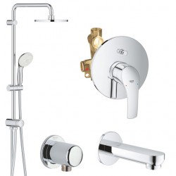 Душевая система скрытого монтажа со смесителем, с изливом Grohe Eurosmart New 33305389