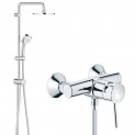 Душевая система настенного монтажа со смесителем для душа Grohe BauClassic 32867394