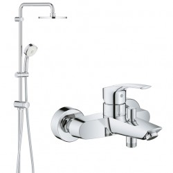 Душевая система настенного монтажа со смесителем для ванны Grohe Eurosmart New 33300453