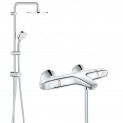Душевая система настенного монтажа с термостатом для ванны Grohe Grohtherm 1000 New 34155394