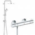 Душевая система настенного монтажа с термостатом для душа Grohe Grohtherm 800 34558394