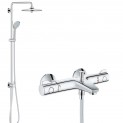 Душевая система настенного монтажа с термостатом для ванны, поворотная Grohe Grohtherm 800 34567421