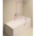 Душевая система скрытого монтажа с термостатом, с наливом Grohe Rainshower SmartControl 29121458N