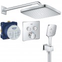 Душевая система скрытого монтажа с термостатом Grohe Rainshower SmartControl 29124687A (34706000A)
