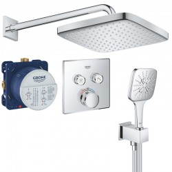 Душевая система скрытого монтажа с термостатом Grohe Rainshower SmartControl 29124687A