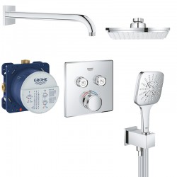 Душевая система скрытого монтажа с термостатом Grohe Rainshower SmartControl 29124705A