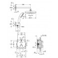 Душевая система скрытого монтажа с термостатом Grohe Grohtherm 34727000