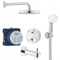 Душевая система скрытого монтажа с термостатом, с изливом Grohe Grohtherm 34727000P