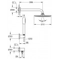 Душевая система скрытого монтажа с термостатом Grohe Grohtherm 34732000