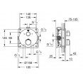 Душевая система скрытого монтажа с термостатом Grohe Grohtherm 34732000