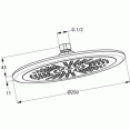 Душевая система скрытого монтажа со смесителем, с изливом Kludi Bozz 386310576 (9 в 1)