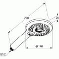 Душевая система скрытого монтажа со смесителем Kludi Bozz 386710576 (386400576) (7 в 1)