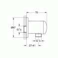 Душевая система скрытого монтажа со смесителем, с изливом Grohe Eurosmart New 33305389