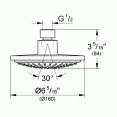 Верхний душ 1 режим струи Grohe Euphoria Cosmopolitan 28233000