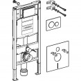 Инсталляция Geberit Duofix для подвесного унитаза UP320 Sigma 12см, панель смыва для инсталляции Sigma 20 111.301.KJ.5