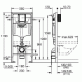 Инсталляция для подвесного унитаза Grohe Rapid Sl 38528001