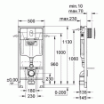 Инсталляция для подвесного унитаза Grohe Rapid Sl 38929000